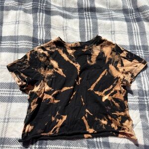 Wild Fable Black and Brown Tie-Dye Shirt